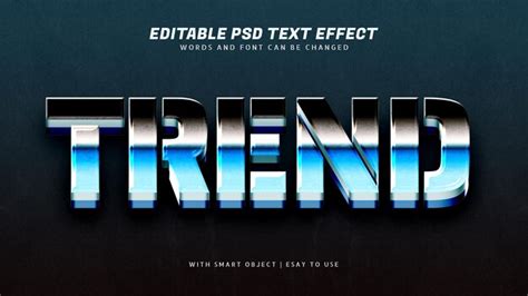 Premium Psd Trend 3d Retro Text Effect Editable
