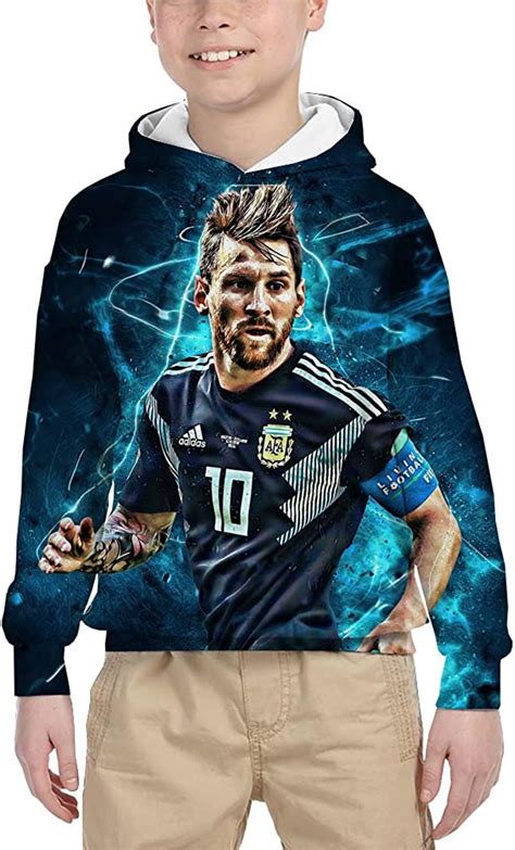 Adfjhoiugk Messi Pullover Mode Klassische Sweatshirt Herbst Warme Sport