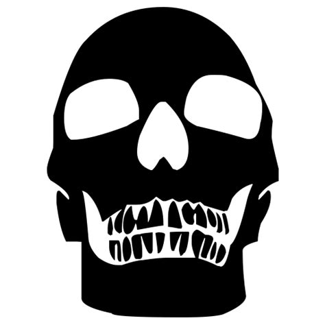Black Skull 75 Icon Free Black Skull Icons Clipart Best Clipart Best