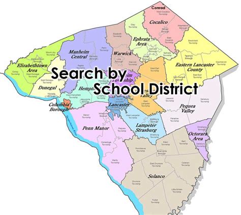 Lancaster County School Districts Map Cities And Towns Map