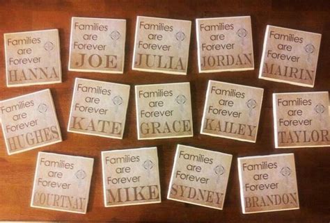 Coasters Kate Grace Families Are Forever Crafts