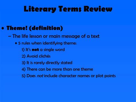 Ppt Literary Terms Powerpoint Presentation Free Download Id2657994