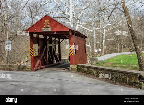 The Henry Covered Bridge Was Built In 1841 Using A Queenpost Design It