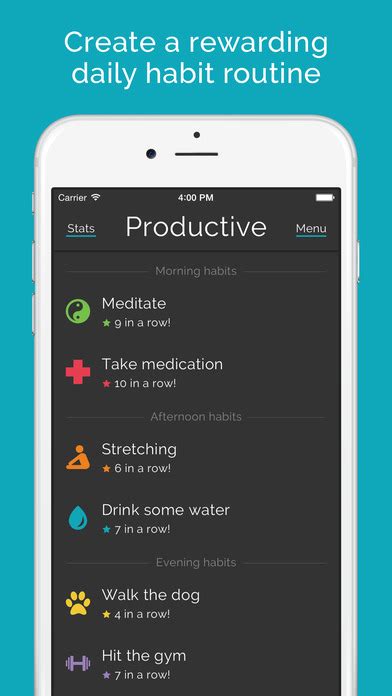 It allows you to track three habits. Productive - Habit tracker - Daily routine & reminders for ...
