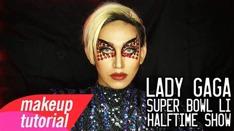 Lady Gaga Super Bowl Li Halftime Show Makeup Tutorial Youtube