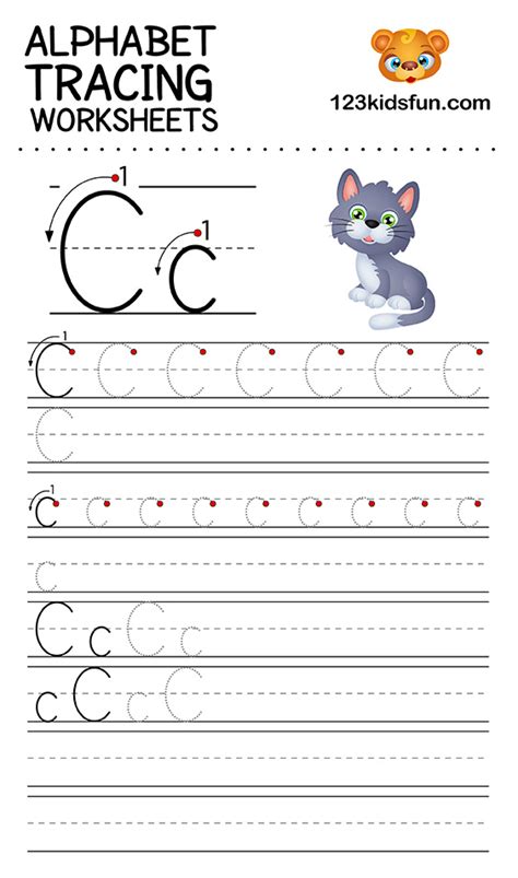 Alphabet Tracing Worksheets A Z Free Printable For Kids