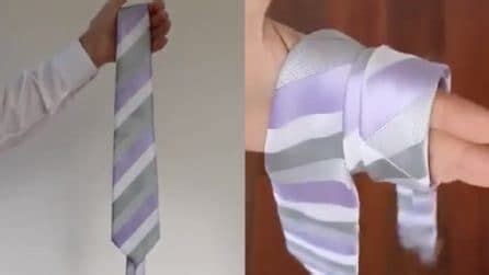 Si inizia con la cravatta alla rovescia. Come fare il nodo alla cravatta in meno di 10 secondi ...