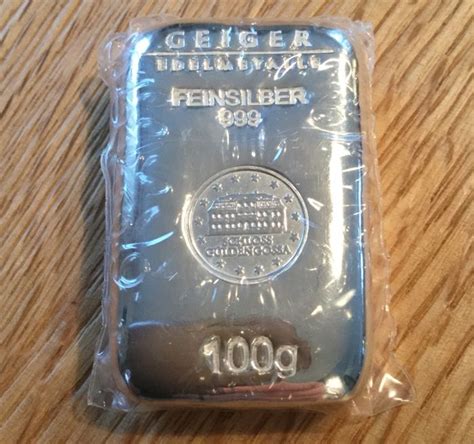 100 Gram Zilver 999 Geiger Edelmetalle Deutschland Catawiki