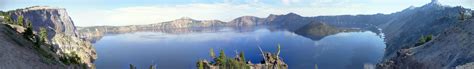 Crater Lake Day Panorama 4k Wallpaper