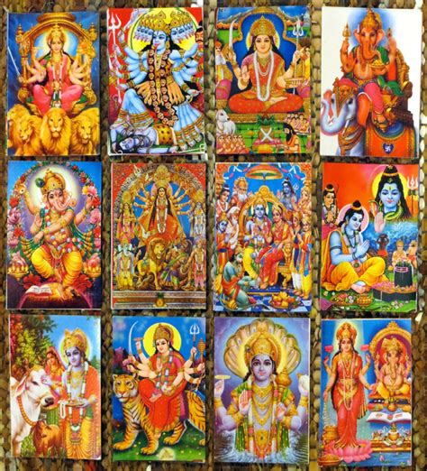 Hindu Gods Postcards Head In The Clouds