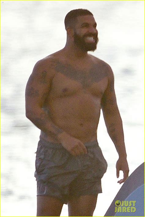 Drake Takes A Dive Into The Ocean While Boating In Barbados Photo