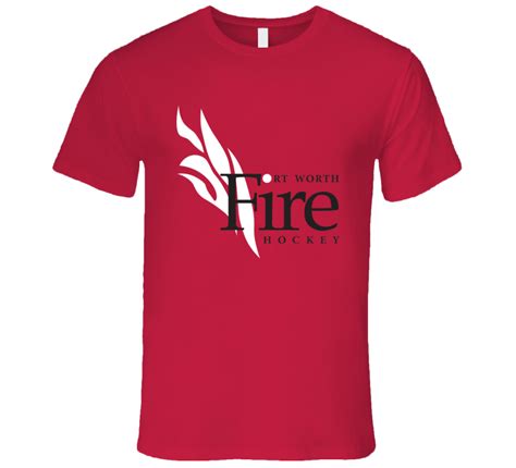 Fort Worth Fire Chl Central Hockey League T Shirt Brahmas Ebay
