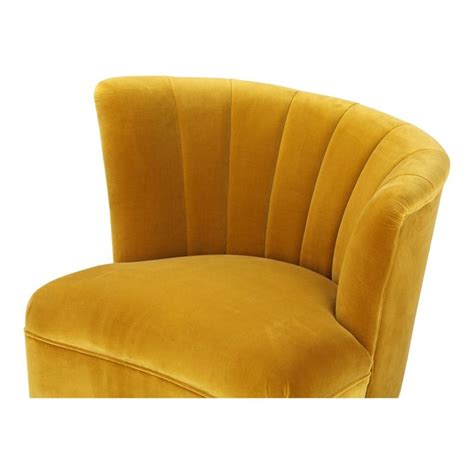 Moes Home Layan Upholstered Right Accent Chair In Yellow Me 1042 09