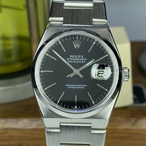 1978 Vintage Rolex Datejust 17000 Quartz Original Black Dial Awadwatches