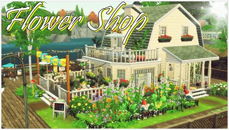 The Sims 4 Flower Shop 🌸🌻🏡 Renovating Paw Readers Palace