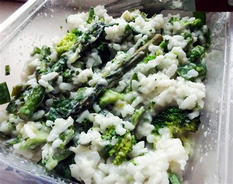 Kant klaar 32 Risotto met groene asperge tips mascarponesaus kaas