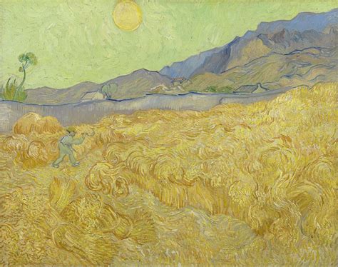 Wheat Field With Reaper At Wheat Fields Van Gogh Series By Vincent Van