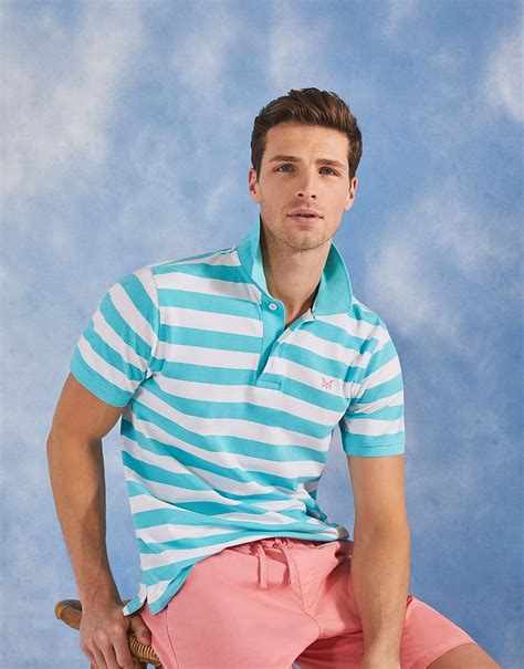 Mens Stripe Polo Shirt From Crew Clothing Company