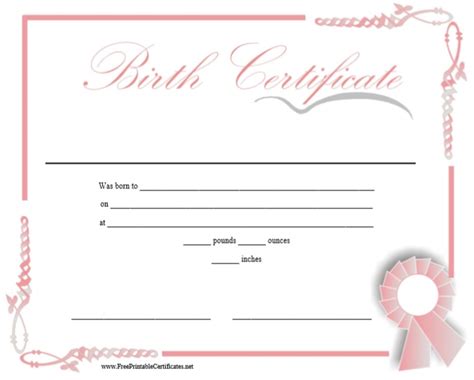 Certificates amazing fake birth certificate template. Fake Birth Certificate Maker Free - 15 Birth Certificate ...