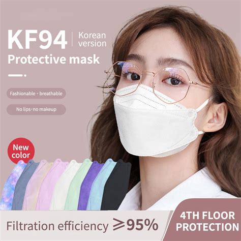 Kf Mask Korea Ply KF Adult D Ply Disposable Face Mask Korean Style Spot Mask KF Mask