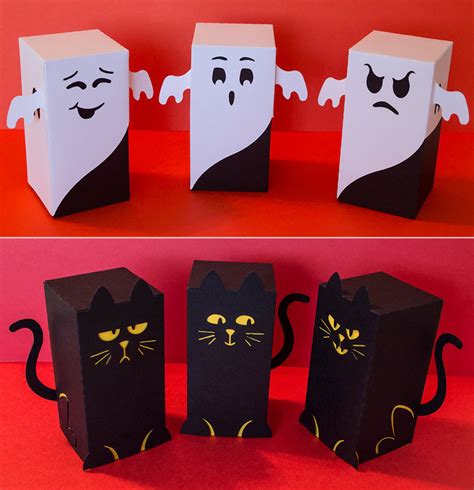 Halloween Character Boxes Digital Cutting Files Svg Pdf Etsy