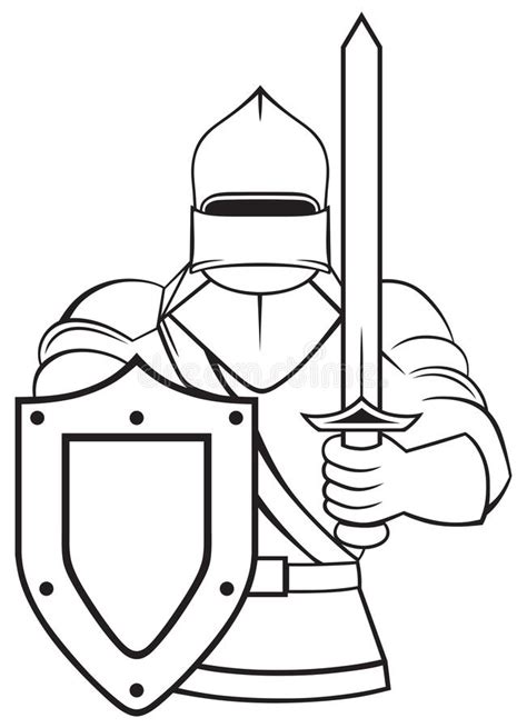 Medieval Knight Stock Vector Illustration Of Ancient