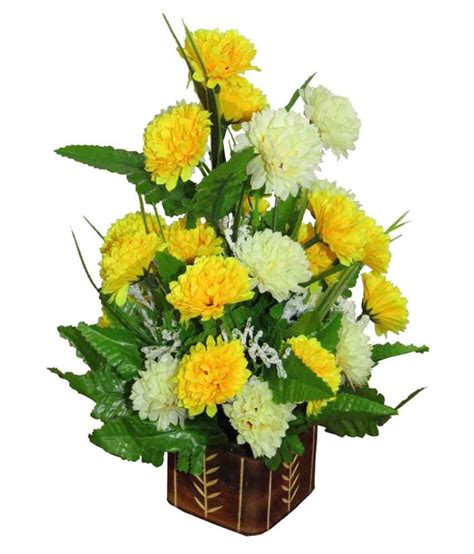 Discover artificial flowers on amazon.com at a great price. YSK Creation Artificial Wild Flowers with Vase Multicolour ...