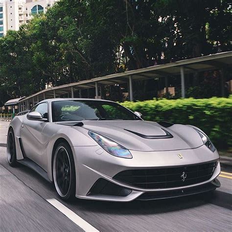 And what better way to illustrate this than talk about laferraris that are finished in any other shade but red. SupercarVibe™ on Instagram: "• Nardo Grey Ferrari F12 • Photo By @blackfoxphotography