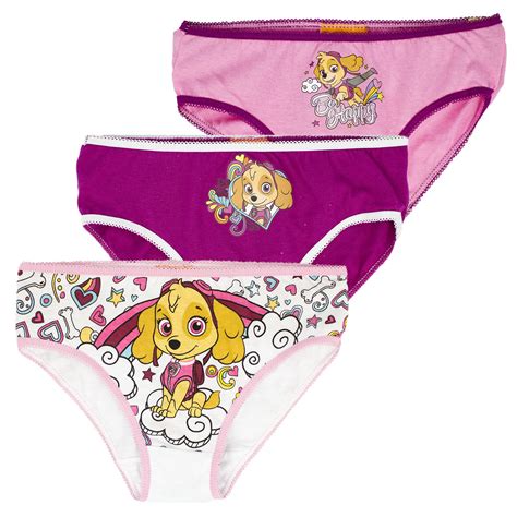 Buy Official Nickelodeon Paw Patrol Girls Underwear Briefs 3 Pack Set