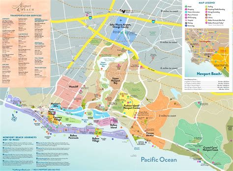 Newport Beach Tourist Map