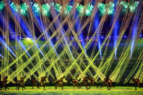 Dancers Perform During The Opening Ceremony Of The Rio 2016 Olympic Games At The Maracana