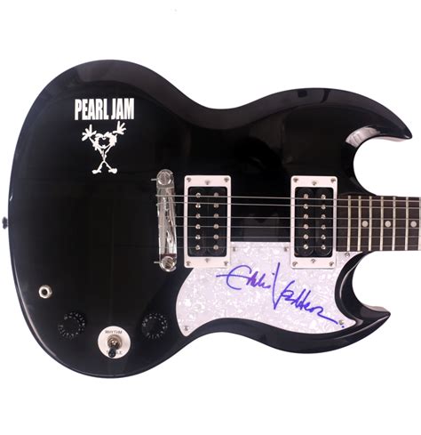 Eddie Vedder Of Pearl Jam Signed Electric Guitar — Pearl Jam Community