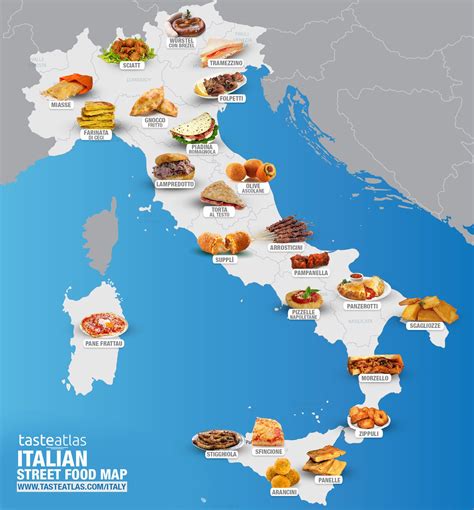 Food Map Of Italy 1663 Traditional Italian Dishes And Drinks Italian Street Food Food Map