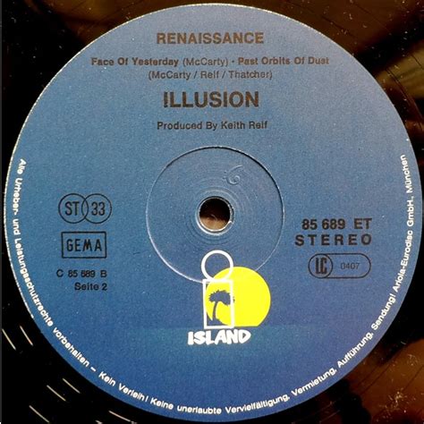 Renaissance Illusion Vinyl Lp De Reissue Hhv