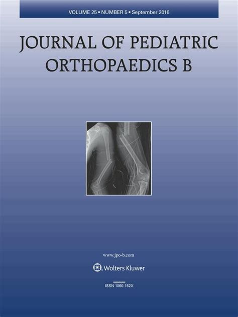 Journal Of Pediatric Orthopaedics B