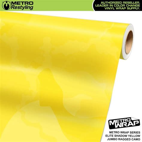 Metro Wrap Jumbo Ragged Elite Shadow Yellow Camouflage Vinyl Film