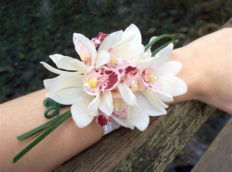 White Orchid Wrist Corsage By Aprilhilerdesigns On Etsy