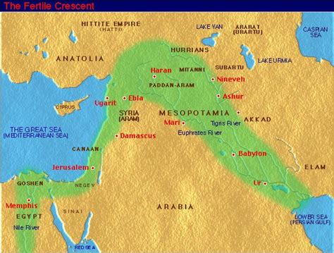 Map Of Mesopotamia Fertile Crescent Fertile Crescent Mesopotamia Gambaran