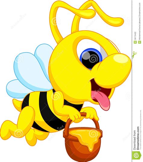 Funny Bee Cartoon Stock Illustration Illustration Of Clip
