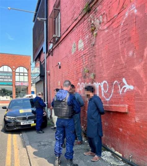 police shut down counterfeit shop disguised as a takeaway in cheetham hill