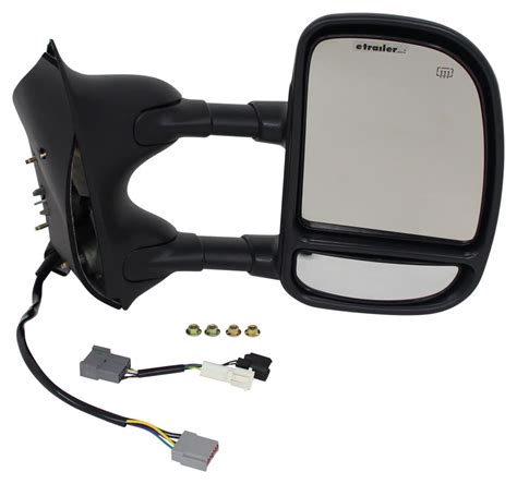 K Source Custom Extendable Towing Mirror Electricheat Black Passenger Side K Source