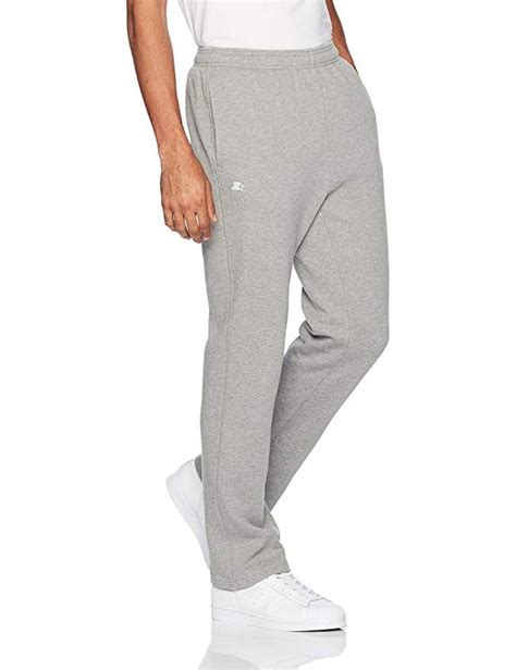 Active Clothing Exclusive Starter Mens Open Bottom Sweatpants With Pockets