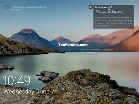 Rate Windows Spotlight Background Images On Lock Screen In Windows 10