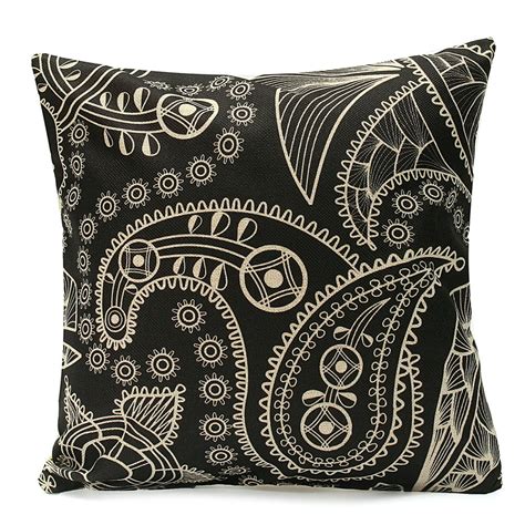Bohemia Paisley Vortexcouch Cushion Pillow Covers 18x18 Square