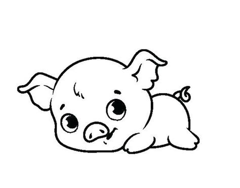 Cute Pigs Coloring Pages Coloring Home