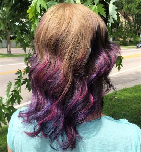 25 gorgeous purple hair color ideas to try in 2020. 6-purple-ombre-highlights-for-medium-brown-hair - CapelliStyle