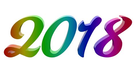 2018 New Year Number Illustration Free Stock Photo Public Domain Pictures