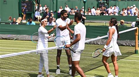 Wimbledon Bopanna Mirza Pair Wins Historic All Indian Wimbledon Match