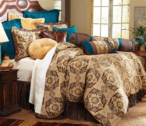 Designer bed comforters sets bedding set 100% polyester fiber household brief plant pillowcase duvet cover sets comfortable blanket 129 g2. Western Bedding Sets: King Size Loretta Comforter Set|Lone ...