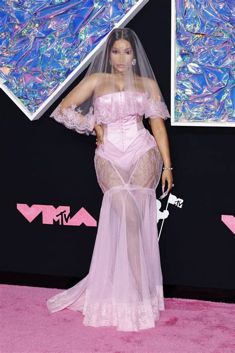 Nicki Minaj At The 2023 Mtv Vmas Naked Dress Trend At The Mtv Vmas 2023 Popsugar Fashion Uk